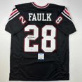 thumbnail image 1 of Autographed/Signed Marshall Faulk San Diego State Black College Football Jersey Beckett BAS COA, 1 of 4