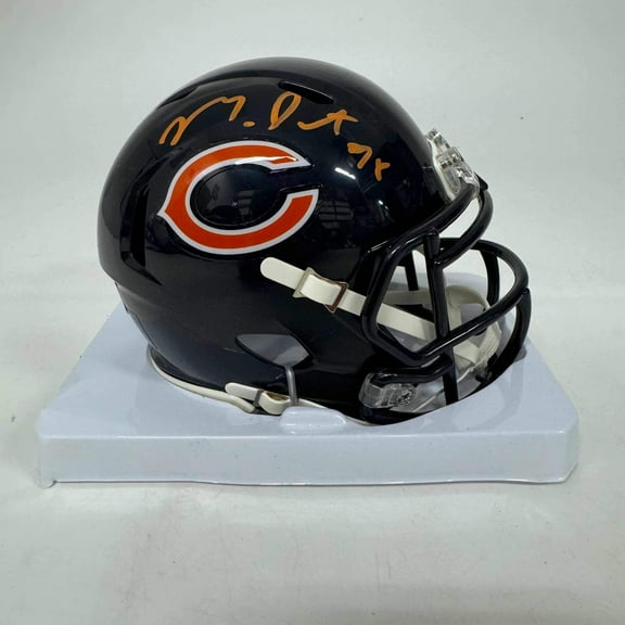 Autographed/Signed Montez Sweat Chicago Bears Mini Football Helmet Beckett BAS COA