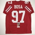 thumbnail image 1 of Autographed/Signed Nick Bosa San Francisco Red Football Jersey JSA COA, 1 of 4