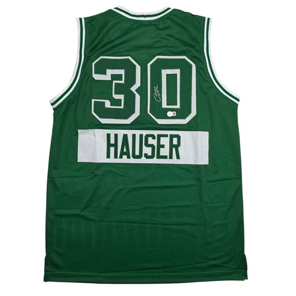 Autographed/Signed Sam Hauser Boston Green City Edition Basketball Jersey Beckett BAS COA