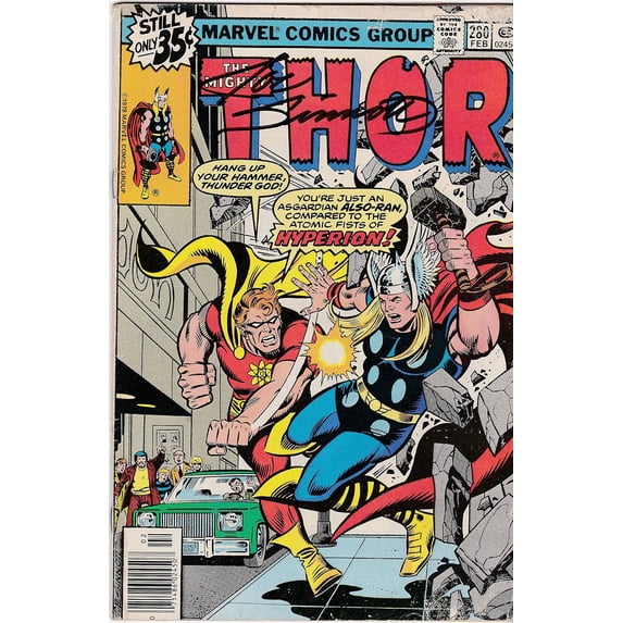 Autographed The Mighty Thor #280 FINE. Signed by Legend Joe Sinnott