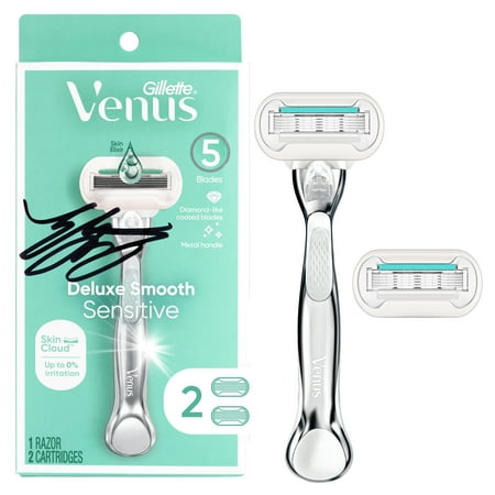 Autographed Venus Razor by Lydia Jacoby, Gold Medal Olympic Swimmer – Venus Deluxe Smooth Sensitive Women's Razor Handle + 2 Blade Refills’