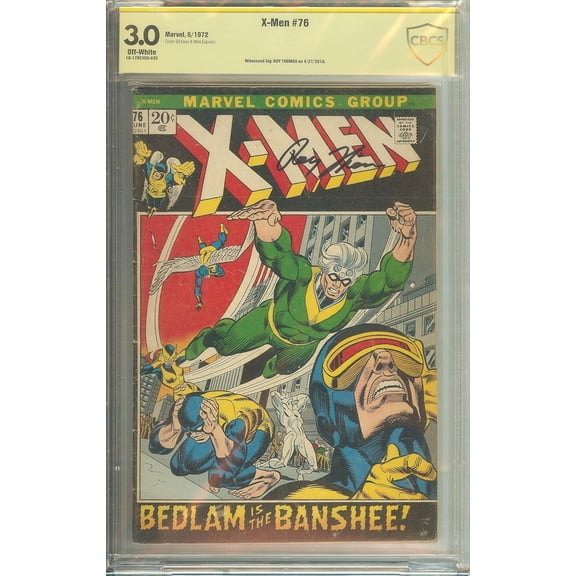 Autographed X-Men #76 CBCS 3.0 Signed Roy Thomas
