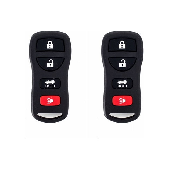 AutokeyMax 2 Pcs replacement Nissan Armada 4 button Keyless Car Remote Key Fob Transmitter Clicker KBRASTU15