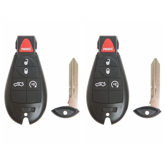 AutokeyMax 5 Button Automotive Keys & Remotes Fob for Dodge Dart 2013-2016, 2 Pcs