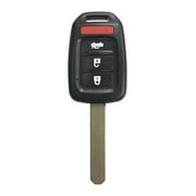 AutokeyMax Key Fob for 2014-2016 Honda Accord Civic HR-V Fit, Keyless Remote, 4 Button, Black
