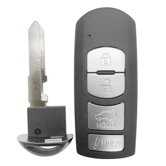 AutokeyMax Replacement Smart Remote Key Fob for Mazda CX-5 CX-9 2016-2019, P/N: WAZSKE13D01 D02