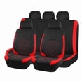 thumbnail image 1 of Autoking Cover Universal Car Seat Covers Polygon Embroidery Seat Cover Fit For Most Car Red, 1 of 4