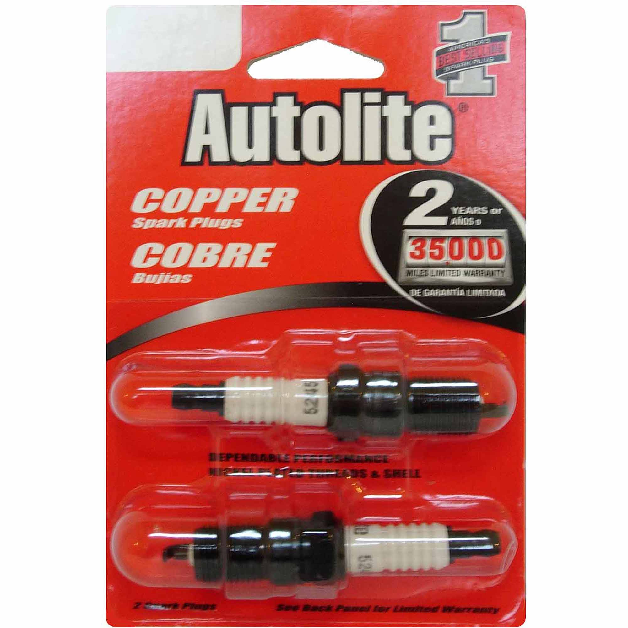 Autolite Copper Spark Plug, A25DP2 - image 1 of 2