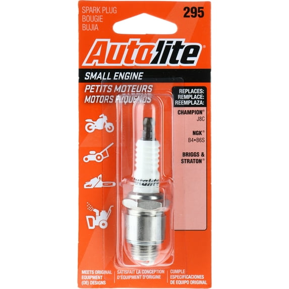 Autolite Small Engine Spark Plug, 295 for Select Tecumseh Engine Power Equipment, Lawn Mowers and Garden Tractors Fits select: 1967 JEEP UNIVERSAL, 1967 CHEVROLET K20