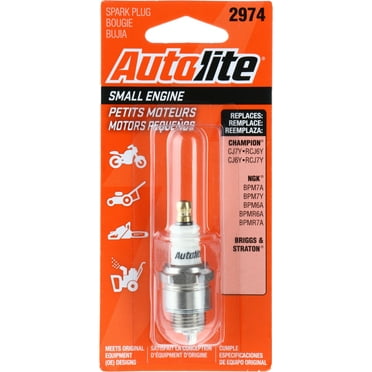Autolite Small Engine Spark Plug, 2974 for Select Chainsaws, Trimmers, Weed Eaters and Other Lawn and Garden Equipment
