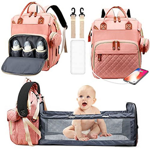 Autolock Adjustable Shoulder Strap Changing Pad Included Backpack