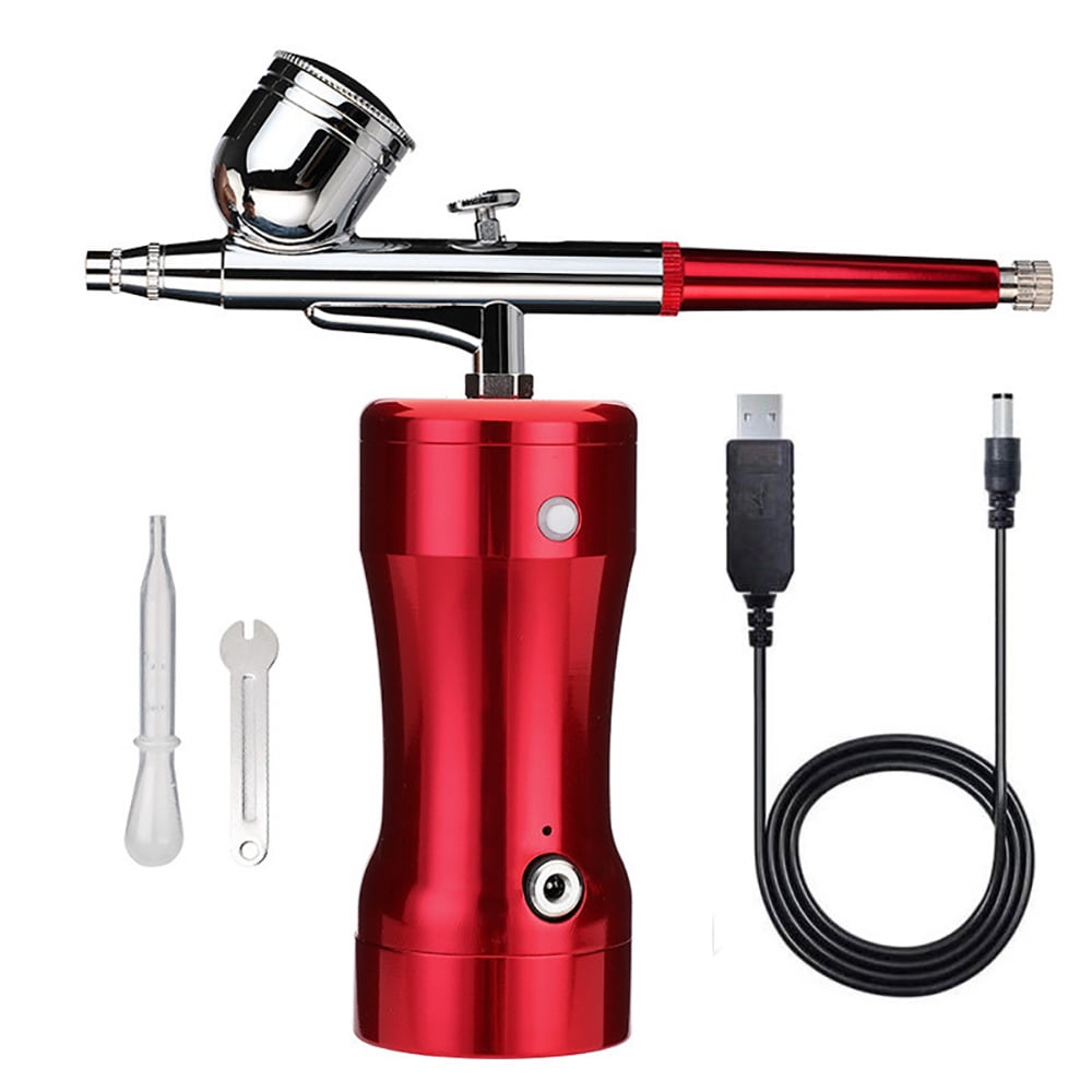 Spaz Stix - Dual Action Gravity Feed Airbrush & Air Compressor Combo