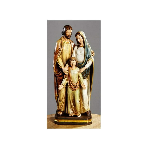 Autom 12" Val Gardena Holy Family Statue