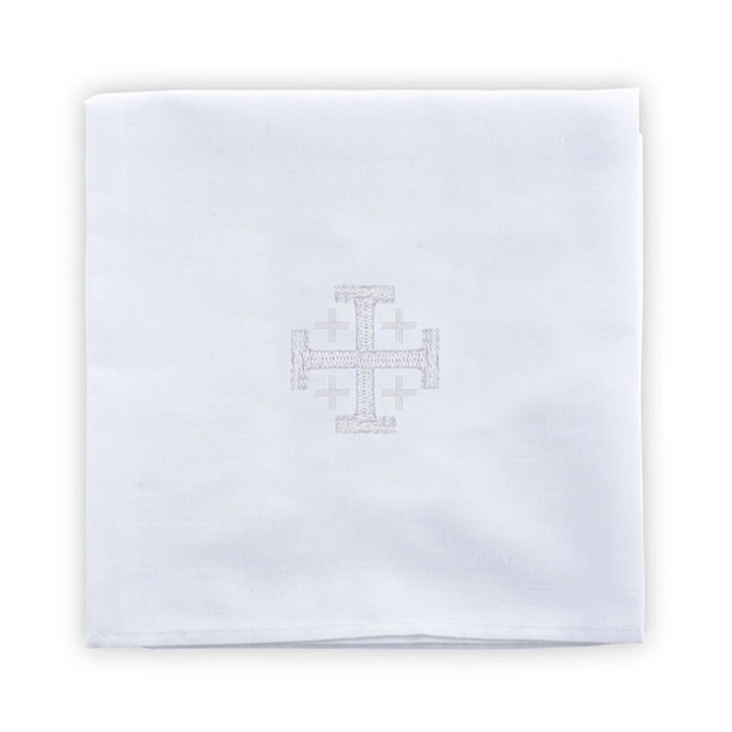 Autom 4 Pack of Altar Supplies - Altar Corporal - Exclusive Embroidered Jerusalem Cross Design