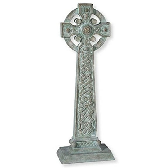 Autom Garden Celtic Cross Statue, 23.5" Tall x 9" Wide