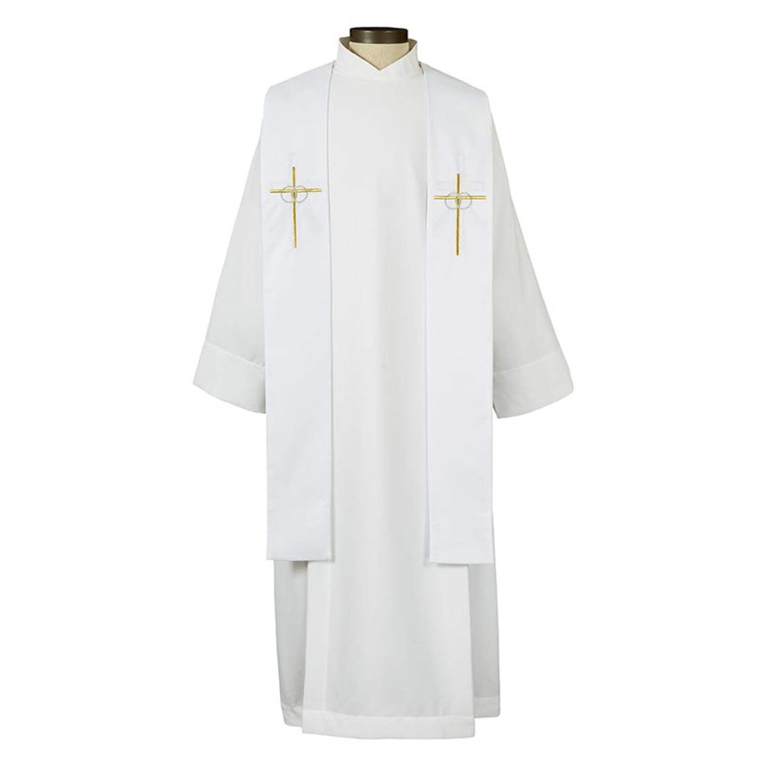 Autom Rom Autom Reversible Baptismal and Wedding Stole, White, One Size - Walmart.com