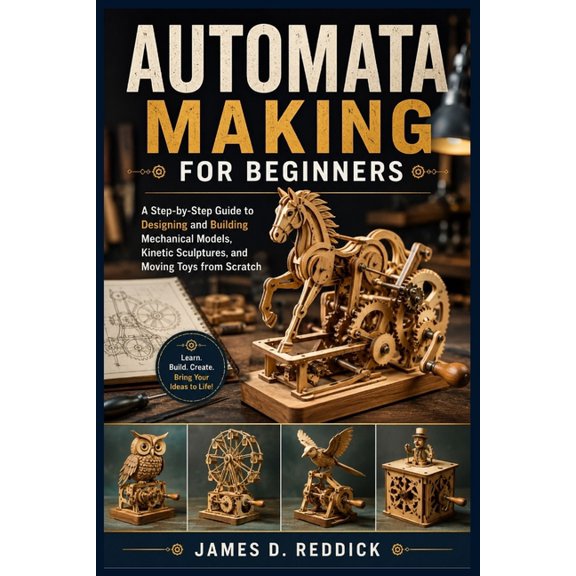 Automata Making for Beginners: A Step-by-Step Guide to Designing and Building Mechanical Models, Kinetic Sculptures, and, (Paperback)