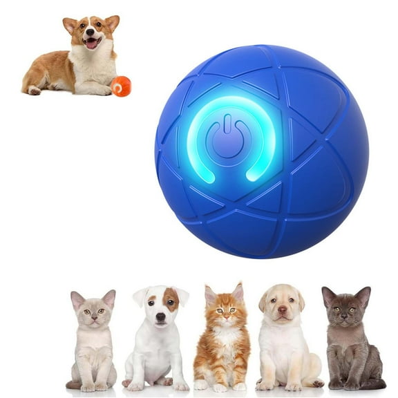 Automated Moving Dog Toy, Interactive Pet Toy, Sleek Modern Design, Usb Rechargeable, Durable Material, Long-lasting Battery Life, Unique Led Lights, Sturdy Metal Components, Ideal for