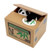 Automated Panda Cat/Dog Steal Coin Bank Money Saving Box Electronic Money Boxes Piggy Banks Kids Gift Home Decor Cute Have Educational Significance ,Unbreakable