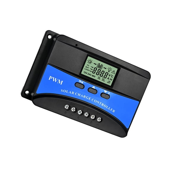 Automatic 12V 24V Solar Charging Controller With Temperature Compensation And ABS Housing