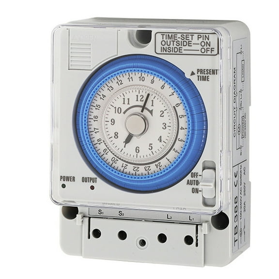 Automatic 24-Hour Programmable Timer, Wide Application Wall Timer Switches for Home and Office Use