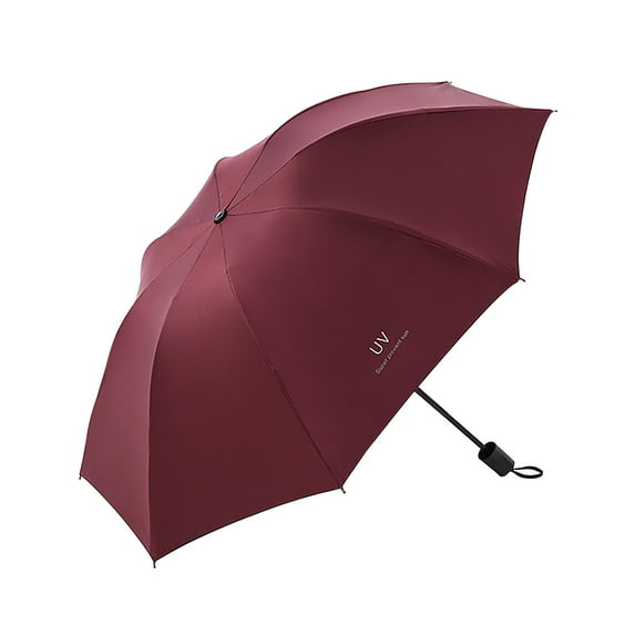 Automatic 3-Fold Inverted Travel Umbrella, 8-Rib Windproof Compact Umbrella for Sun & Rain Protection, 110cm Canopy, 26cm Folded Length, Lightweight 260g, Black