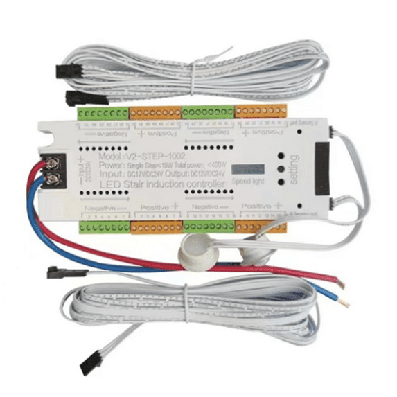 Automatic 32 Channels Stairway Lighting LED Motion Sensor Stair Light Controller Kit for Stairs Flexible Strip 12V 24V