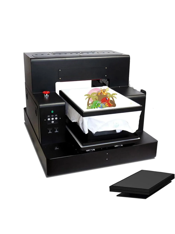 A3 DTF DTG Multifunction Automatic Flatbed Printer, Commercial Printing Machine Builtin White Ink Circulation for MultiMaterial Custom Printing