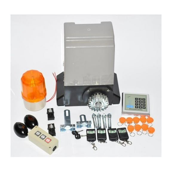 Automatic AC Motor Sliding Gate Opener Operator Kit 370W For 800kgs Gate No Racks