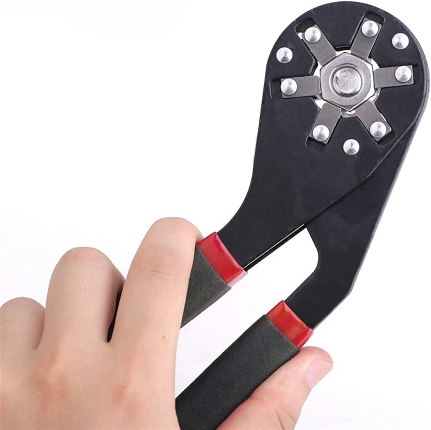Automatic Adjustable Wrench External Hexagon Multifunction Key Magic Flex Head Pipeline Universal Hex Spanner Hand Tool(8 inches)