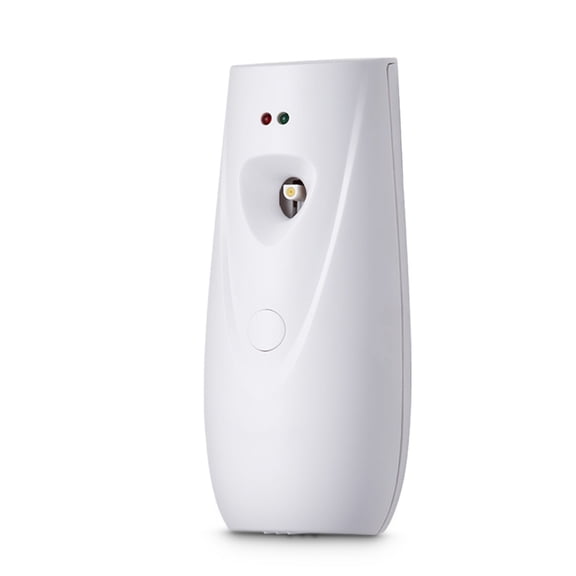 Automatic Air Freshener Dispenser 2 Pack, Battery Operated Adjustable Timer, Wall Mount or Tabletop, for Home Office Bathroom White