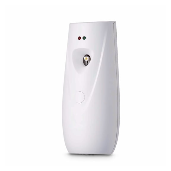 Automatic Air Freshener Dispenser 2-Pack, Wall or Free Standing, Battery Operated, Adjustable Settings, Home, Office, Bathroom, Indoor Odor Control, White
