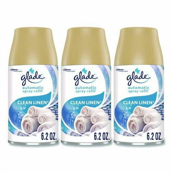 Automatic Air Freshener Refill, Clean Linen, 6.2 oz Can, 3/Pack | Bundle of 2
