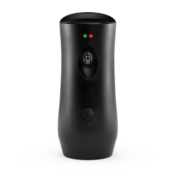 Automatic Air Freshener Spray Dispenser, Black Wall Mounted or Free Standing Battery Operated Sprayer for Home or Commercial Use, 3 Auto Time Settings for Scent Release for Room/Bathroom Freshness