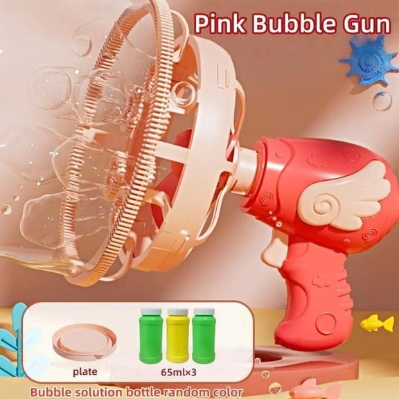 Automatic Angel Electric Bubble Machine, Large Bubbles with Small Ones Inside, Ages 3-12