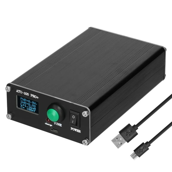 Automatic Antenna Tuner 0.96in OLED Display 1.8-55Mhz 120W Portable Antenna Tuner With Housing
