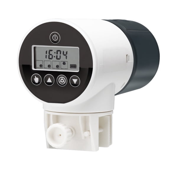 Automatic Aquarium Feeder Intellint Timing Feeder Fish Tank Gold Fish Feeder Lar Capacity Smart LCD Display Dispenser