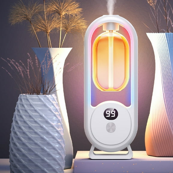 Automatic Aroma Diffuser With Digital Display - Rechargeable Essential Oil Diffuser With Adjustable Mist Mode, Portable Design - For Home, Office, Bedroom, Living Room, Yoga