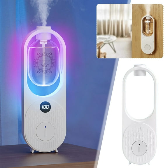 Automatic Aromatherapy Machine Spray Perfume Toilet Deodorizer, 50ml USB Rechargeable Diffuser for Household Bathroom Closet, Motion Sensor Air Freshener with Timer