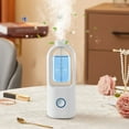 thumbnail image 1 of Automatic Spray Perfume Diffuser | Wireless Rechargeable 500mAh | Wall Mount/Desktop | Adjustable Scent | 50ml Capacity | Silent Night Light | Home Office | 7.72in, 1 of 9
