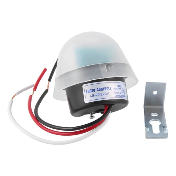 Automatic Auto on Off Photocell Street Light Lamp Switch C AC 220V 50-60Hz 10A Photo Control Photoswitch Sensor Switch,1*street Light Lamp Switch,black