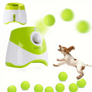 Automatic Ball Launcher for Dogs Tennis, Feeder Ball Launcher Dog Toy Ball Thrower Enrichment Toys for Dogs,Interactive Puppy for Small and Medium Size Dogs, 3 Balls Included 2 inch