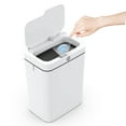 thumbnail image 1 of CshidWorld Automatic Bathroom Trash Can with Lid, 3.95 Gallon Touchless Trash Bin, Smart Plastic Slim Garbage Can Small White Wastebasket for Bedroom, Bathroom, Office, Living Room, Toilet, RV, 1 of 7