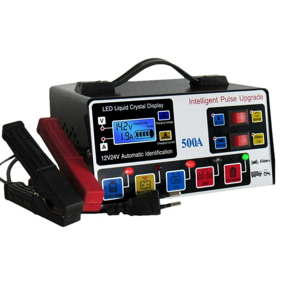 Automatic Battery Charger, Fast Car Charger, 12V 24V Battery Charger, Automotive Battery Charger, Auto Battery Charger, Five Level Pulse Intelligent For Car Truck, Motorcycle