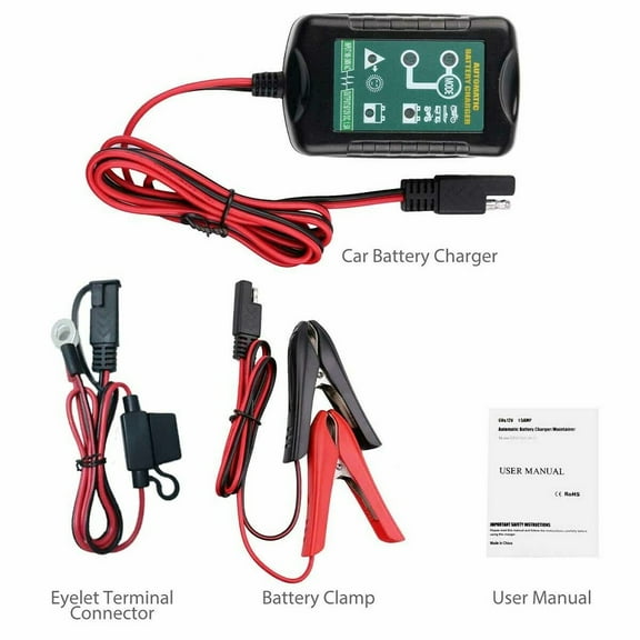 New Automatic Battery Charger Maintainer Motorcycle Trickle Float For Tender 6V 12V