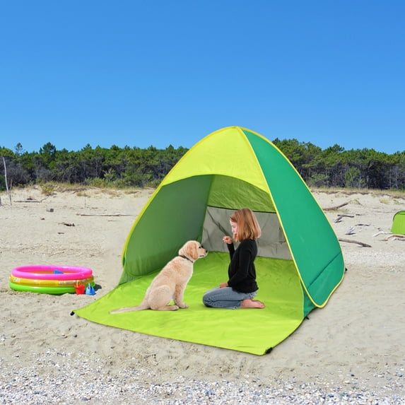 Automatic Beach Head Tent | 2-Second Quick Setup Sun Shade & UV Protection | Portable Outdoor Shelter for Camping, Picnics & Fishing