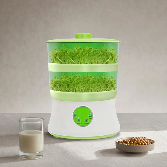 Automatic Bean Sprouts Machine Thermostat 2 Layer Bean Sprouter Seed Sprout Make
