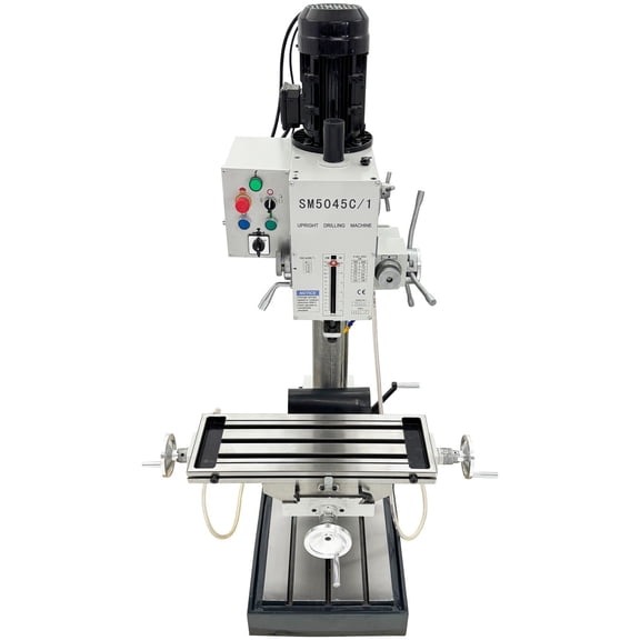 Automatic Bench Drill Milling Machine Vertical Drill Press Drilling Tapping Machine Metal Lathe 220V 3-Phase