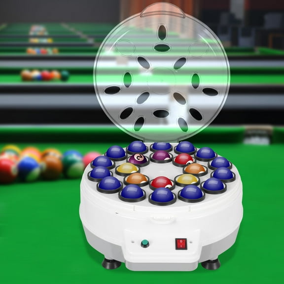 Automatic Billiard Ball Polisher, 22-Ball Capacity 180W Motor, 110V Operation for Pool Tables and Game Rooms